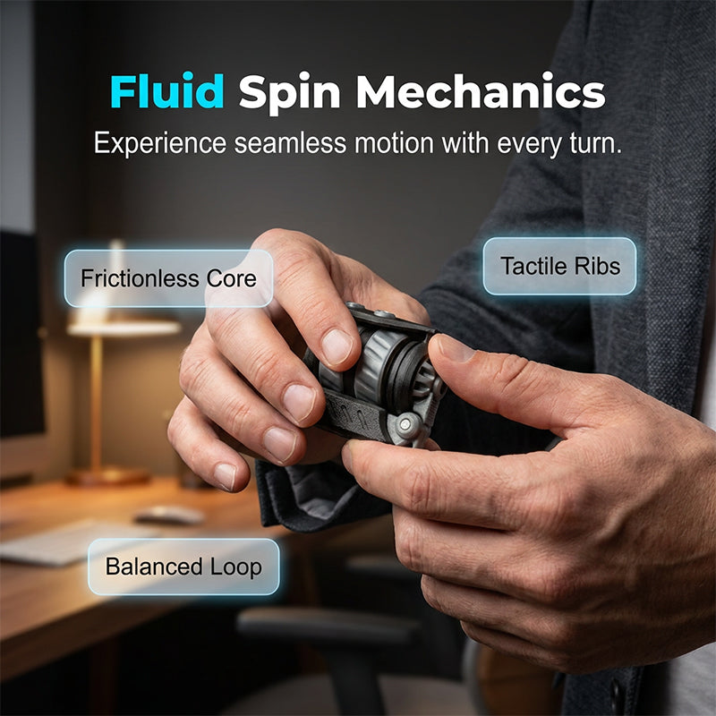 ✨ Spin away the stress! 🌪️ Stress Relief Fidget Spinner Keychain