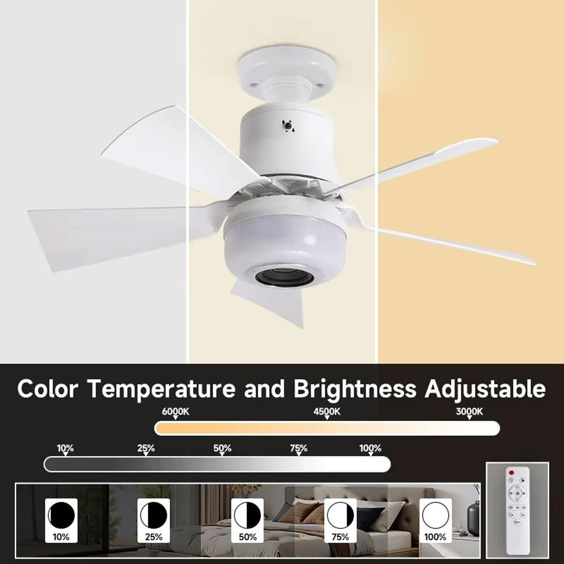 Smart Ceiling Fan with Light, RGB & Bluetooth Speaker