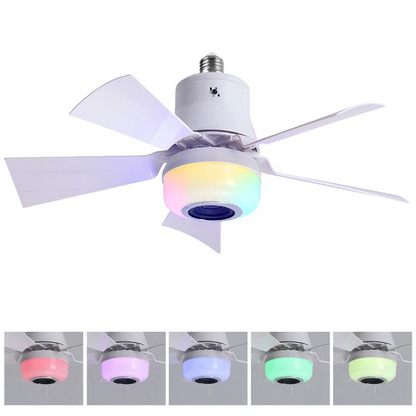 Smart Ceiling Fan with Light, RGB & Bluetooth Speaker
