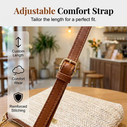 ⏳Limited-time 50% off⏰Women's Woven Straw Shoulder Clutch Bag👜