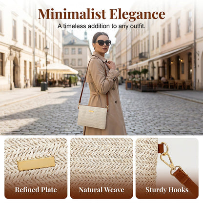 ⏳Limited-time 50% off⏰Women's Woven Straw Shoulder Clutch Bag👜