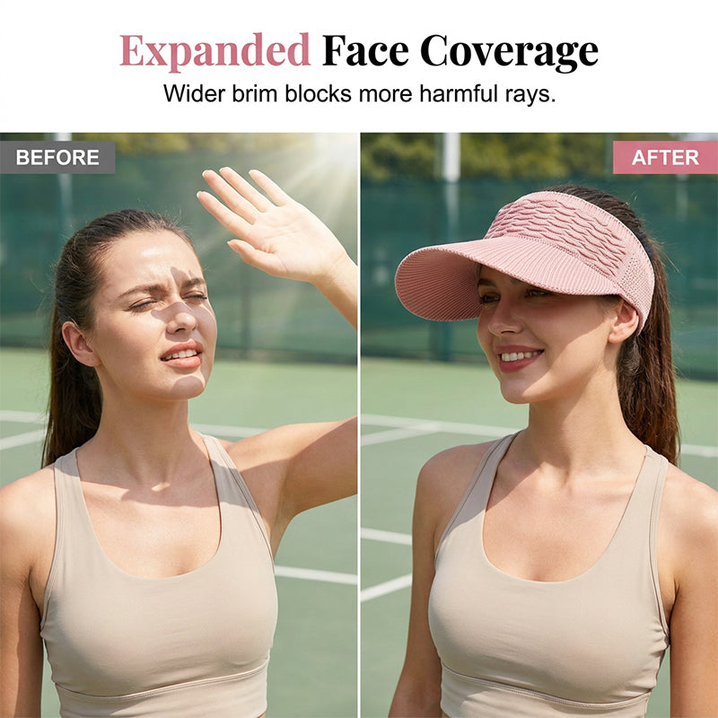 Limited-time special offer: Buy 1 get 1 free!🚩Women's Breathable Knit Sun Visor Hat