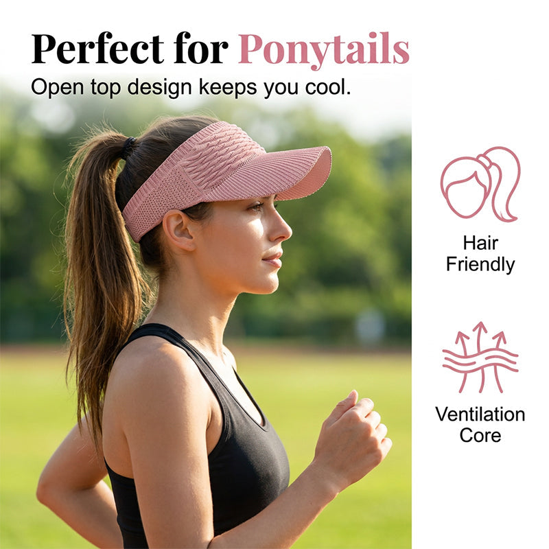 Limited-time special offer: Buy 1 get 1 free!🚩Women's Breathable Knit Sun Visor Hat