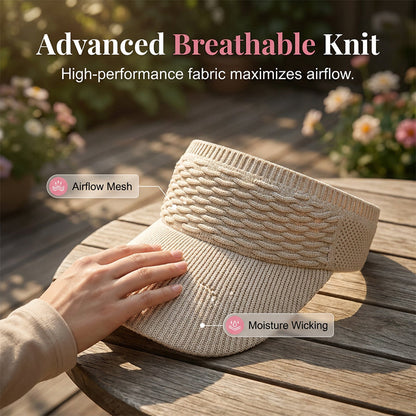 Limited-time special offer: Buy 1 get 1 free!🚩Women's Breathable Knit Sun Visor Hat