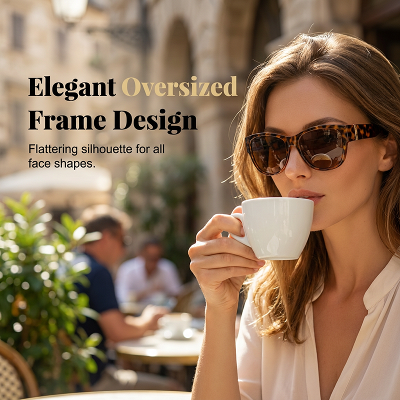 📢📢50% OFF !! ⏰Women's Large Frame Fit-Over Sunglasses