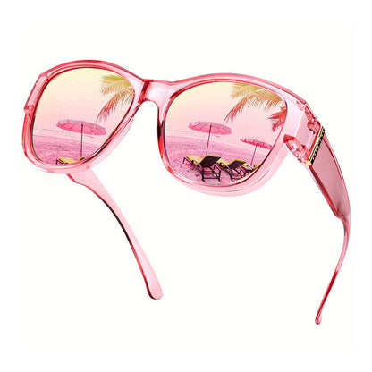 📢📢50% OFF !! ⏰Women's Large Frame Fit-Over Sunglasses