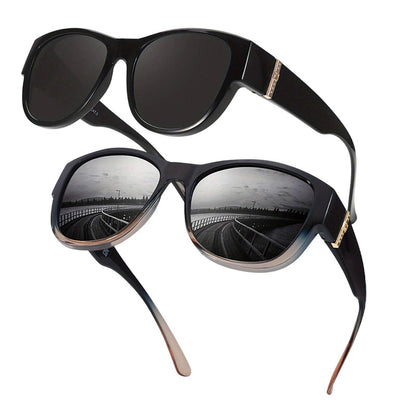 📢📢50% OFF !! ⏰Women's Large Frame Fit-Over Sunglasses