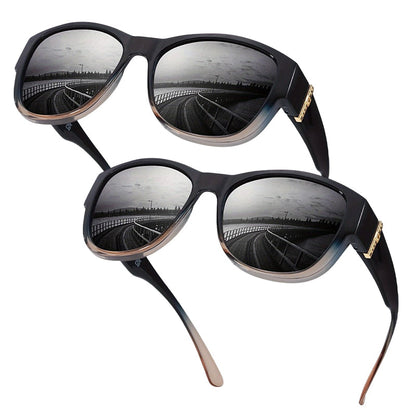 📢📢50% OFF !! ⏰Women's Large Frame Fit-Over Sunglasses