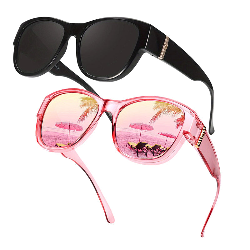 📢📢50% OFF !! ⏰Women's Large Frame Fit-Over Sunglasses