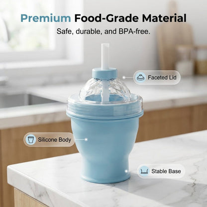 🏆LAST DAY SALE: ONLY ￡7.99!!🎁✨2-in-1 Collapsible Ice Ball Maker Cup