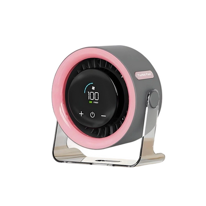 100-Speed Mini Desk Fan with Digital Display