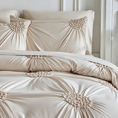 📢📢40% OFF  & FREE SHIPPING !! ⏰Elegant Pinch Pleat Duvet Cover Set