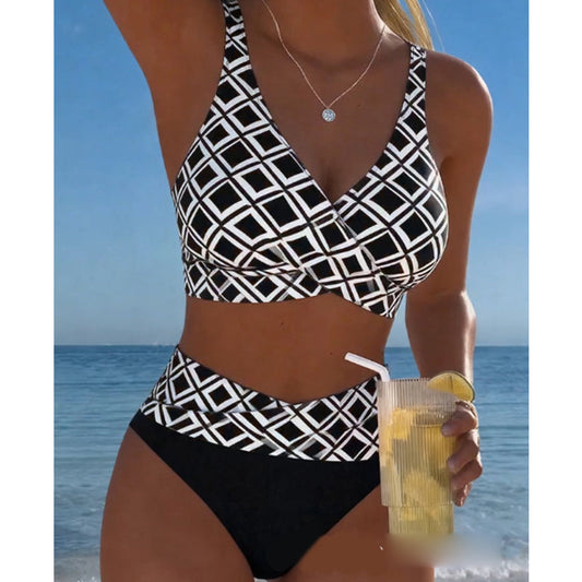 Elevate your beach game with this stunning high waist bikini set! 🌊✨ Embrace your curves and make a splash in style! 💖 #BikiniGoals #SummerVibes #BeachReady #FashionInspo #SelfLove