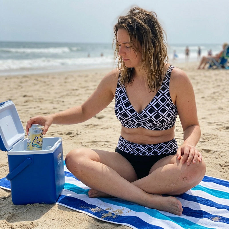 Elevate your beach game with this stunning high waist bikini set! 🌊✨ Embrace your curves and make a splash in style! 💖 #BikiniGoals #SummerVibes #BeachReady #FashionInspo #SelfLove
