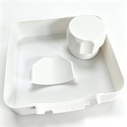 Keep your laundry area clean and dry with this universal drain pan! 🌊🧺 Say goodbye to spills and hello to peace of mind! 💪✨