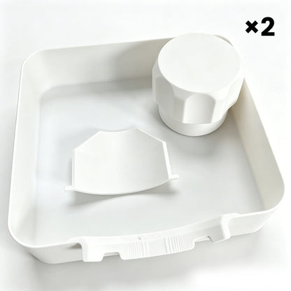 Keep your laundry area clean and dry with this universal drain pan! 🌊🧺 Say goodbye to spills and hello to peace of mind! 💪✨