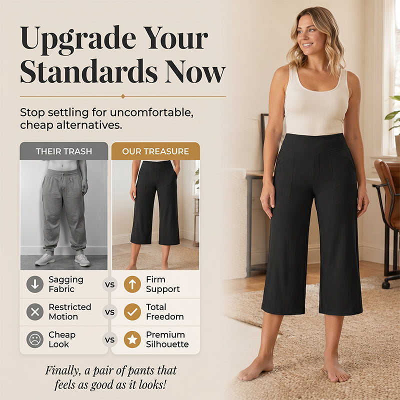 🏆LAST DAY SPECIAL PRICE ￡11.99⚡50K+ SOLD💕👖Women's High-Waisted Stretch Cropped Pants💫Elastic Slim Fit Ankle Trousers Casual Daily Commute Holiday Outfit UK🇬🇧