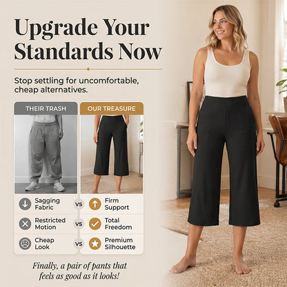 🏆LAST DAY SPECIAL PRICE ￡11.99⚡50K+ SOLD💕👖Women's High-Waisted Stretch Cropped Pants💫Elastic Slim Fit Ankle Trousers Casual Daily Commute Holiday Outfit UK🇬🇧