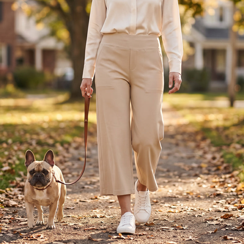 🏆LAST DAY SPECIAL PRICE ￡11.99⚡50K+ SOLD💕👖Women's High-Waisted Stretch Cropped Pants💫Elastic Slim Fit Ankle Trousers Casual Daily Commute Holiday Outfit UK🇬🇧