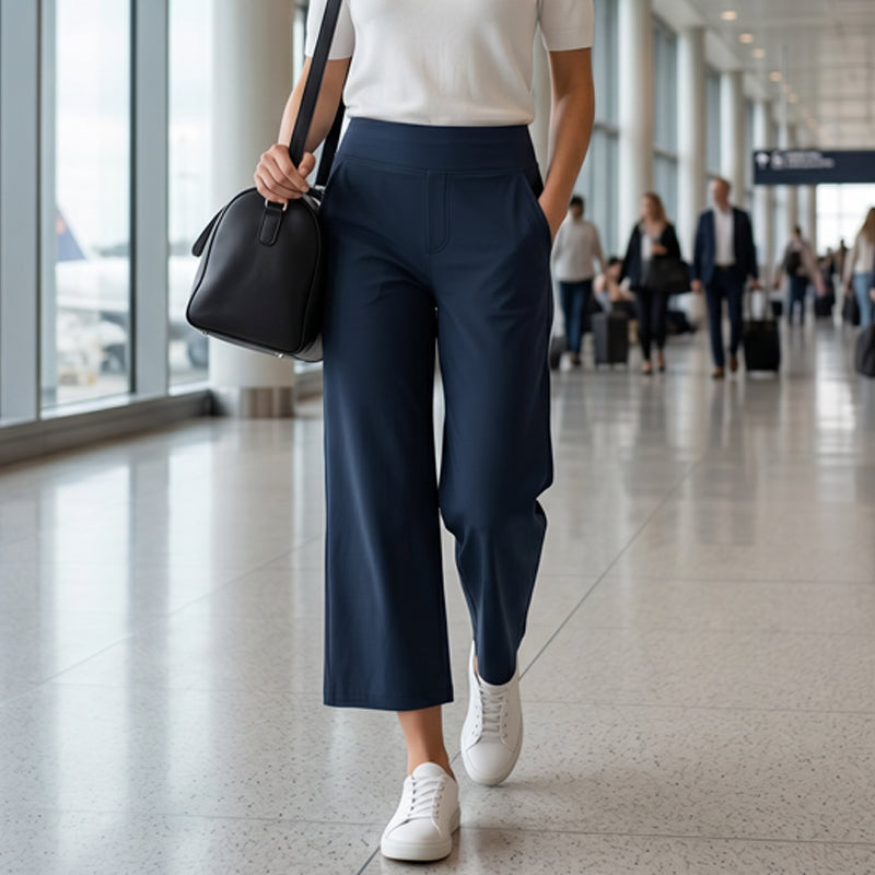 🏆LAST DAY SPECIAL PRICE ￡11.99⚡50K+ SOLD💕👖Women's High-Waisted Stretch Cropped Pants💫Elastic Slim Fit Ankle Trousers Casual Daily Commute Holiday Outfit UK🇬🇧