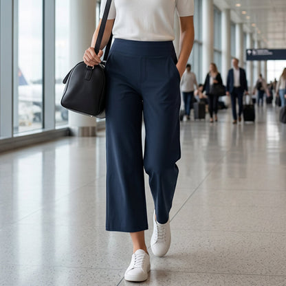 🏆LAST DAY SPECIAL PRICE ￡11.99⚡50K+ SOLD💕👖Women's High-Waisted Stretch Cropped Pants💫Elastic Slim Fit Ankle Trousers Casual Daily Commute Holiday Outfit UK🇬🇧