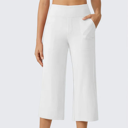🏆LAST DAY SPECIAL PRICE ￡11.99⚡50K+ SOLD💕👖Women's High-Waisted Stretch Cropped Pants💫Elastic Slim Fit Ankle Trousers Casual Daily Commute Holiday Outfit UK🇬🇧