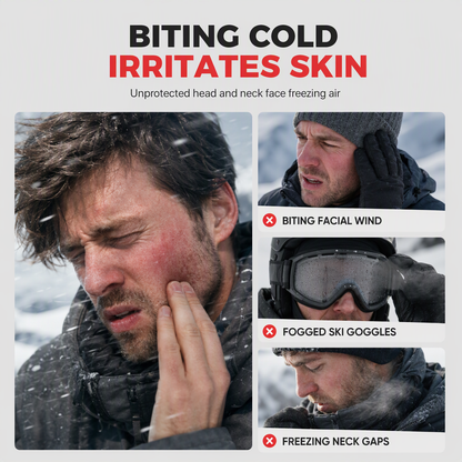 3-in-1 Winter Balaclava – windproof fleece covers head, neck, face & ears.🛡️💪