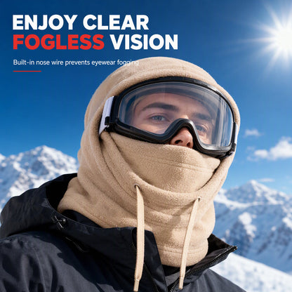 3-in-1 Winter Balaclava – windproof fleece covers head, neck, face & ears.🛡️💪
