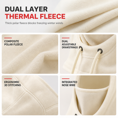 3-in-1 Winter Balaclava – windproof fleece covers head, neck, face & ears.🛡️💪