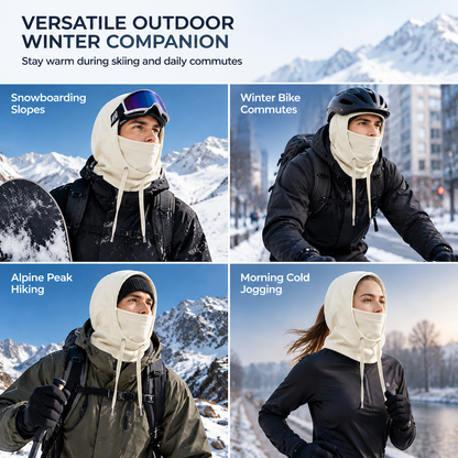 3-in-1 Winter Balaclava – windproof fleece covers head, neck, face & ears.🛡️💪