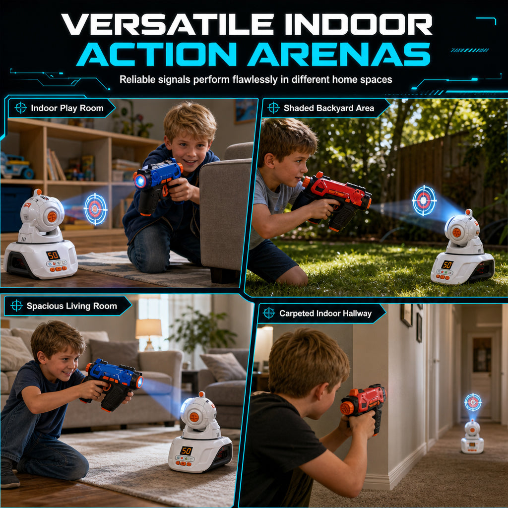 Black Friday Bestsellers 2026 🖤Kids Infrared Laser Battle Toy Gun Set with 2 Mini Pistols and 1 Projector featuring Sound and Light